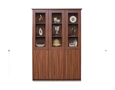 Clover Display Cabinet - Walnut Colour (LF-CLOVER-DC-WN-S)