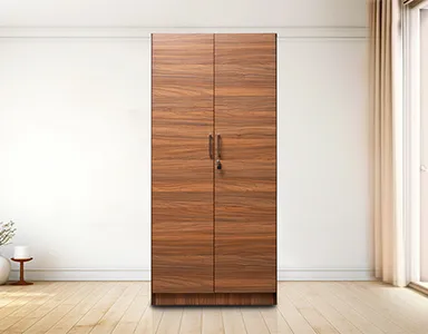 2 Door Wardrobe - Cairo Walnut Colour (LF-ECOM-2WD-CRW-S)
