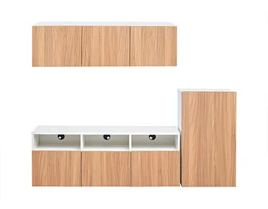 Felix TV Stand - Sahara Walnut & White (LF-FELI-TVS-SWW-S)
