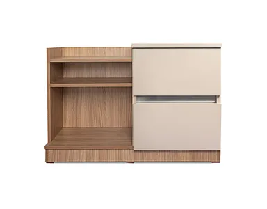 Louvre Bed Side Cupboard - Left Side (LF-LOUVRE-BSC-L-S)