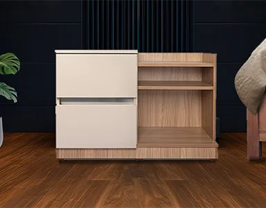 Louvre Bed Side Cupboard - Right Side (LF-LOUVRE-BSC-R-S)