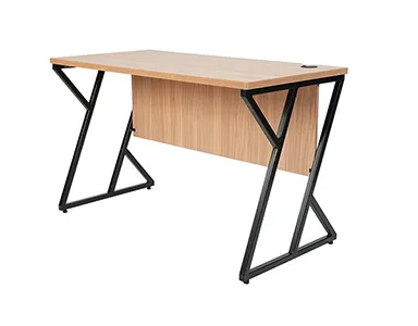 Iron Leg Office Table - Sahara Walnut (LF-OFI-ST-001-SHW-S)