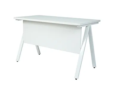 Iron Leg Office Table - White (LF-OFI-ST-002-WH-S)