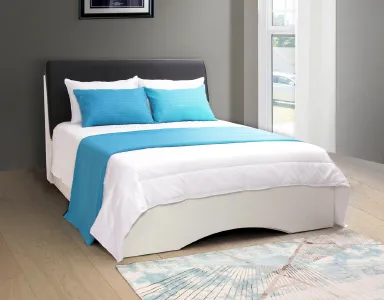Oregon Double Bed Queen Size - LF-ORGN-BDQ-WHT (White)