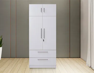 Oregon Wardrobe - LF-ORGN-W4A-WHT - With Inner Drawer