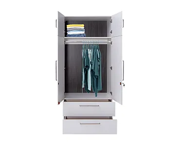 Oregon Wardrobe - LF-ORGN-W4A-WHT - With Inner Drawer