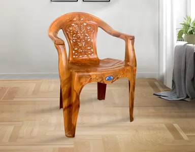 Nilkamal Diamond Plastic Chair - Pear Wood Colour (PF-DIAMOND-NKL-PW-S)