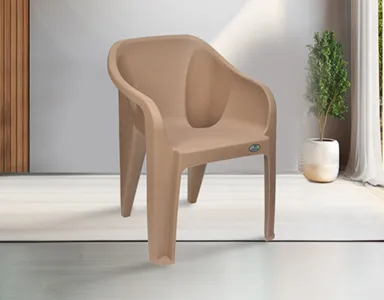 Nilkamal Eeezy Plastic Chair - Beige Colour (PF-EEEZY-NKL-BG-S)