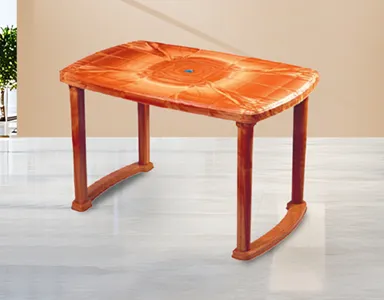 Nilkamal Marvel Plastic Table - Pear Wood Colour (PF-MARVEL-TBL-NKL-PW-S)
