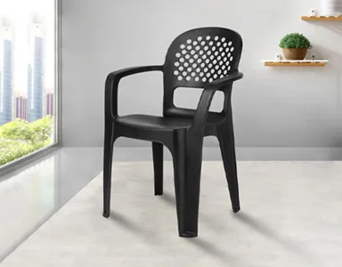 PHOENIX Olivia Plastic Chair - Black (OLIVIA-BL)