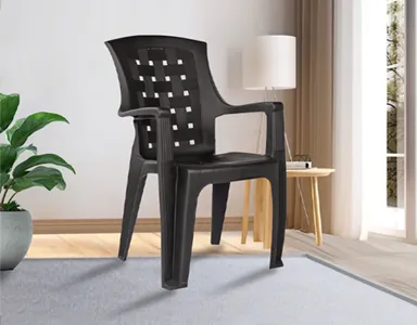 PHOENIX VINTAGE Plastic Chair - PF-VIN-CHR-BL-S (Black)