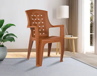 PHOENIX VINTAGE Plastic Chair - PF-VIN-CHR-BR-S (Brown)