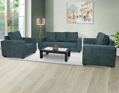 Baltic Sofa - Blue Colour Fabric