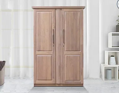 Berlin 2 Door Wardrobe - Washed White (WF-BERLIN-2WD-WW-S)