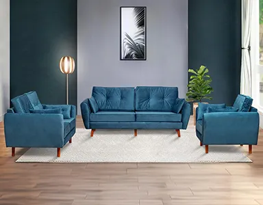 Danish Sofa (Blue) - WF-DANISH-BU-S