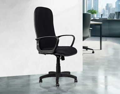 Fabric High Back Chair H014-BL-S - Black