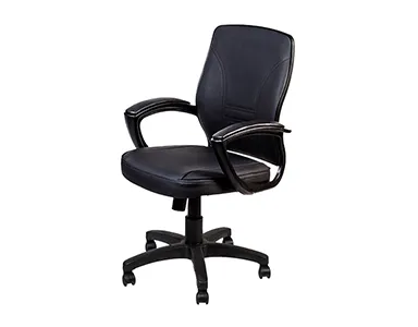 PVC Low Back Chair L021-BL-S - Black