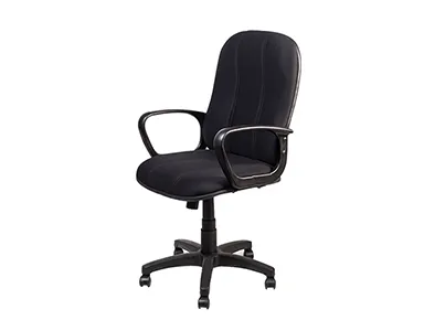 Fabric Mid Back Chair M003-BL-S - Black