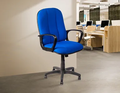Fabric Mid Back Chair M003-BU-S - Blue