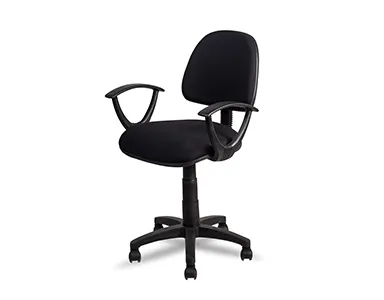 Fabric Typist Chair T009-BL-S - Black