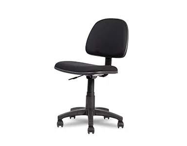 Fabric Typist Chair Without Arms T011-BL-S - Black