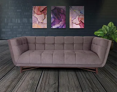 Isolde Sofa - 3-Seater (Brown) - WF-ISOLDE-3S-BR-S