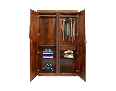 Moscow 2 Door Wardrobe - Light Brown (WF-MOSCOW-2WD-S)