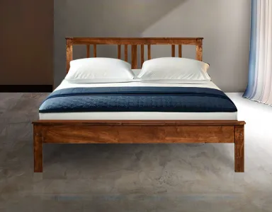 Parker Queen Size Bed - Light Brown (WF-PARKER-75X60-S)
