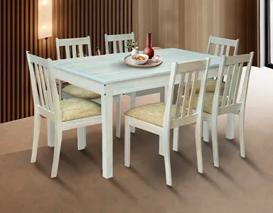 Regal Dining Set - Chair Only (Whitewash Color) - WF-REGAL-CHR-WW-S