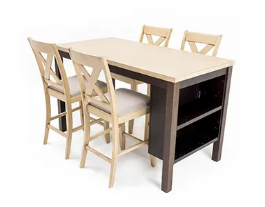 Boshwell Dining Table - 4 Seater - Table Only (Buttermilk/New Wedge 2) - WFI-BOSHWELL-TBL-S