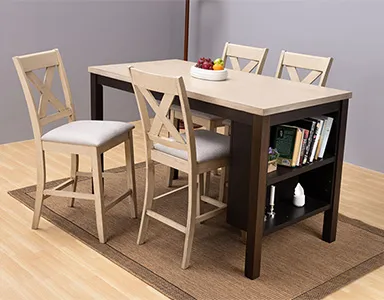 Boshwell Dining Table - 4 Seater - Table Only (Buttermilk/New Wedge 2) - WFI-BOSHWELL-TBL-S