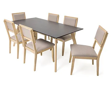 Pistonia Dining Chair - 6 Seater - Chair Only (Buttermilk/New Wedge 2) - WFI-PISTONIA-CHR-S
