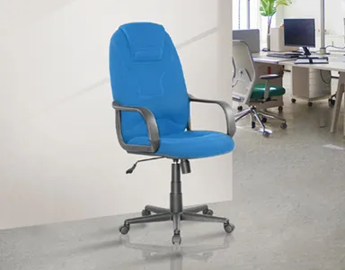 Fabric High Back Chair H004-BU-S - Blue