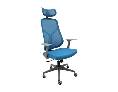 Mesh Mid Back Chair M005-BU-S - Blue