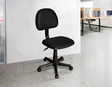 Fabric Typist Chair Without Arms T002-BL-S - Black