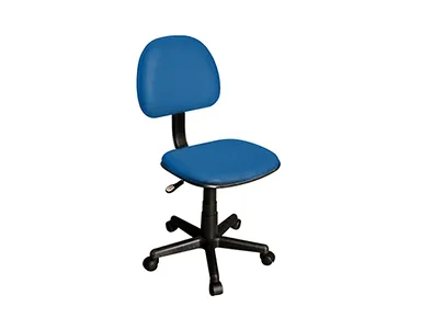 Fabric Typist Chair Without Arms T002-BU-S - Blue