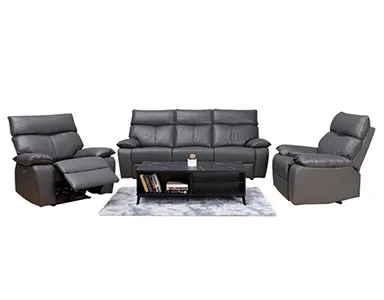 Willow Electric Recliner 3+1+1 Sofa (4ER) (Dark Grey) - WFI-WILLOW-DGR-S