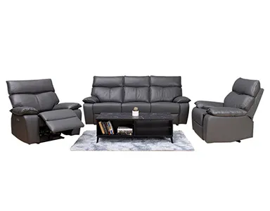 Willow Electric Recliner 3+1+1 Sofa (4ER) (Dark Grey) - WFI-WILLOW-DGR-S