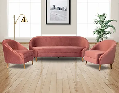Cabriolle sofa (Pink) - WFL-CABRIOLLE-PI-S