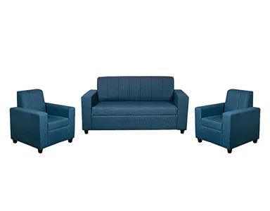 Monaco Sofa Blue Fabric