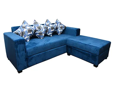 Rio L Sofa With Ottoman - RIO-02 (Blue)