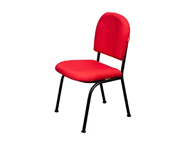 Fabric Visitor Chair Without Arms - Red (WFL-SOC-V010-RD-S)