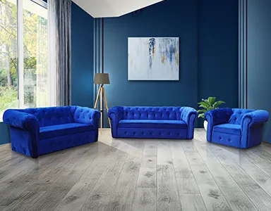 York Sofa (Blue) - WFL-YORK-BU-S