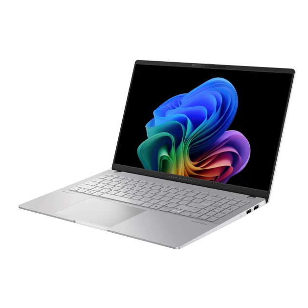 ASUS Vivobook S 15 OLED (AI, Copilot+PC) S5507QA-MA100WS - Snapdragon X Plus X1P 3.4GHz, 16GB RAM, 1TB SSD, Cool Silver