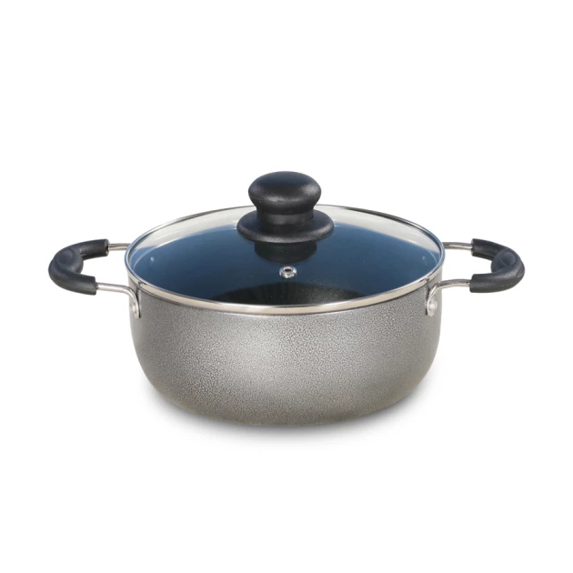 Bristo Platinum Non-Stick Casserole 20cm With Glass Lid (BRP-CASERL20)