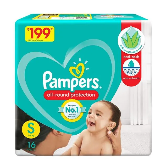 Pampers Pants Small 16 Pants (4-8 KG) - FMCG-PPS16