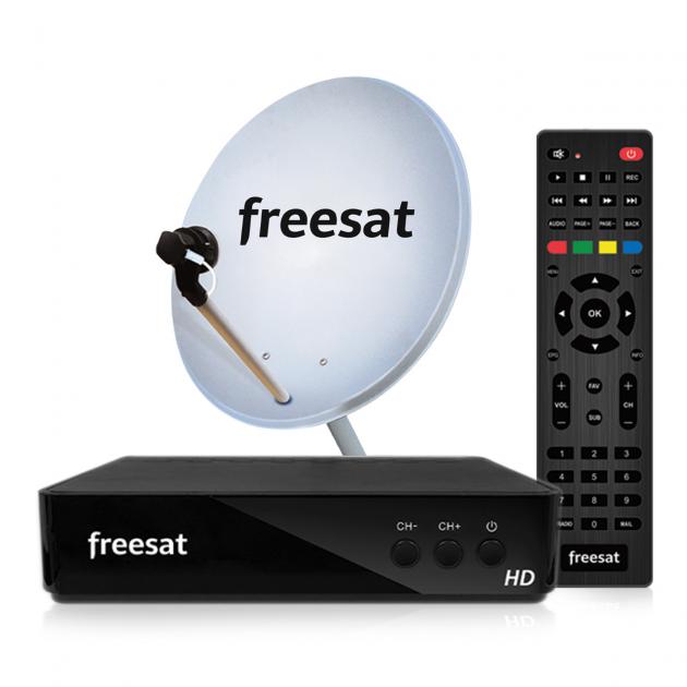 Freesat HD Digital TV / Satellite TV Connection Dish Antenna And Set
