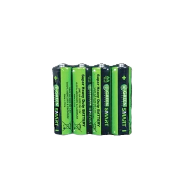 Green Smart Carbon Zinc Battery R6 AA 4s - GESACZBMT006