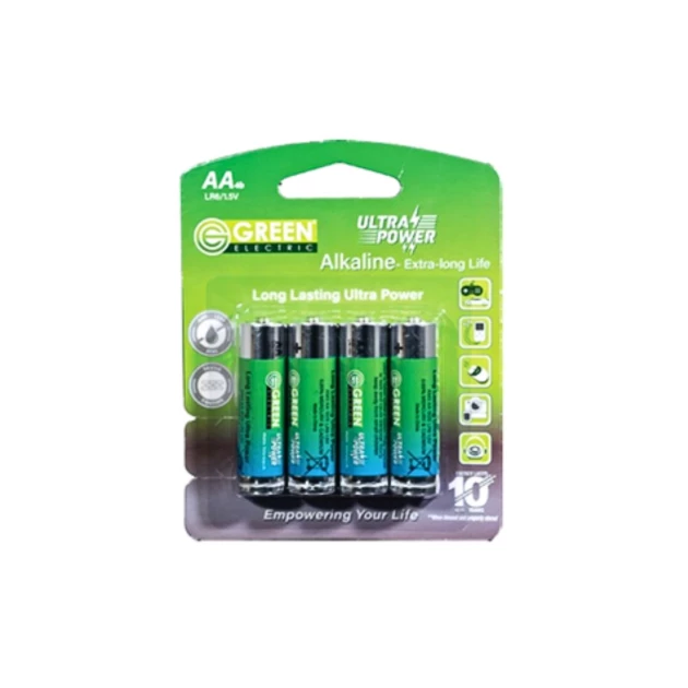 Green Ultra Power Alkaline Battery 6LR61 1b(9V) - GESALKBMT009