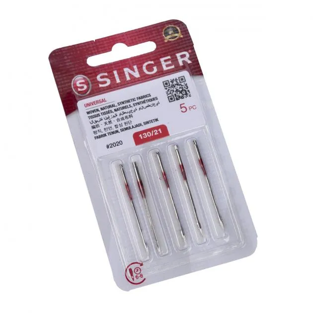 Singer Woven (2020) Sewing Machine Needles, Size 130/21
